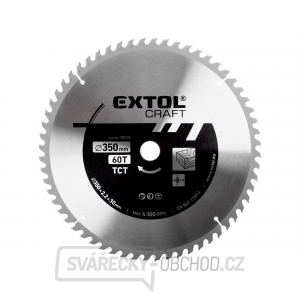 Kotouč pilový s SK plátky, 350x2,2x30mm 60T Kotouč pilový s SK plátky, 350x2,2x30mm 60T gallery main image