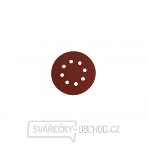 Papír brusný výsek 125mm, zr. P240, suchý zip, 8 otvorů - 10 ks Papír brusný výsek 125mm, zr. P240, suchý zip, 8 otvorů - 10 ks gallery main image