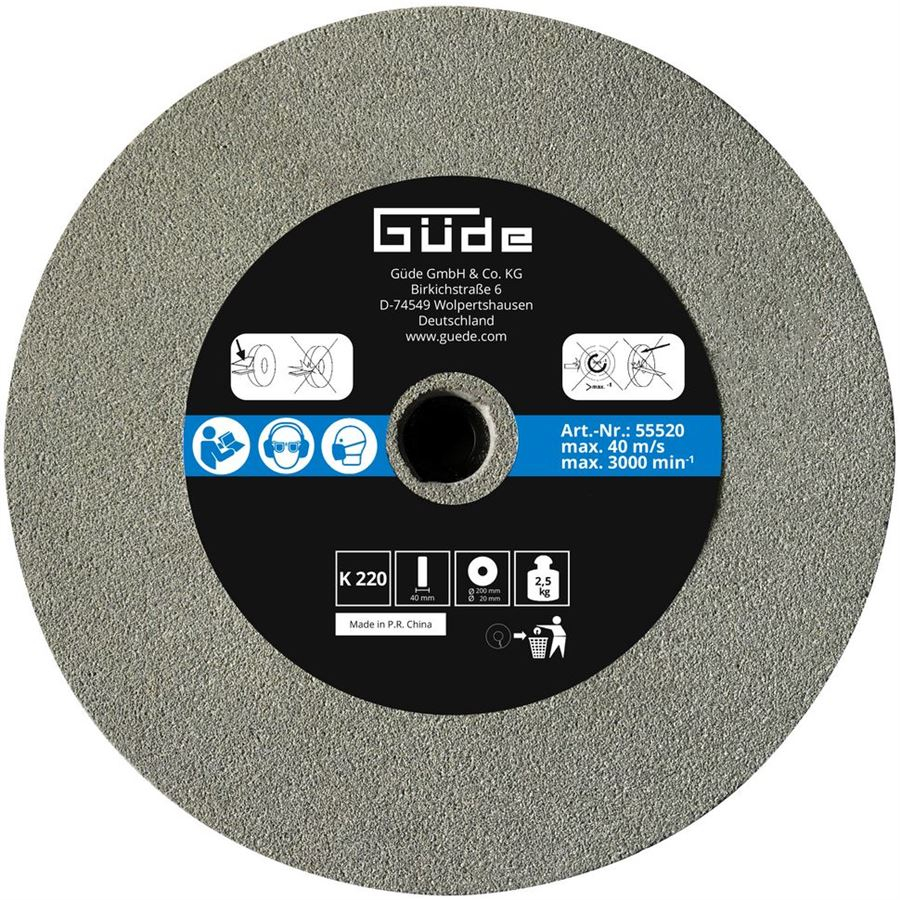Levně Brusný kotouč pro mokré broušení 200x40x20 mm, zrnitost K220 55520