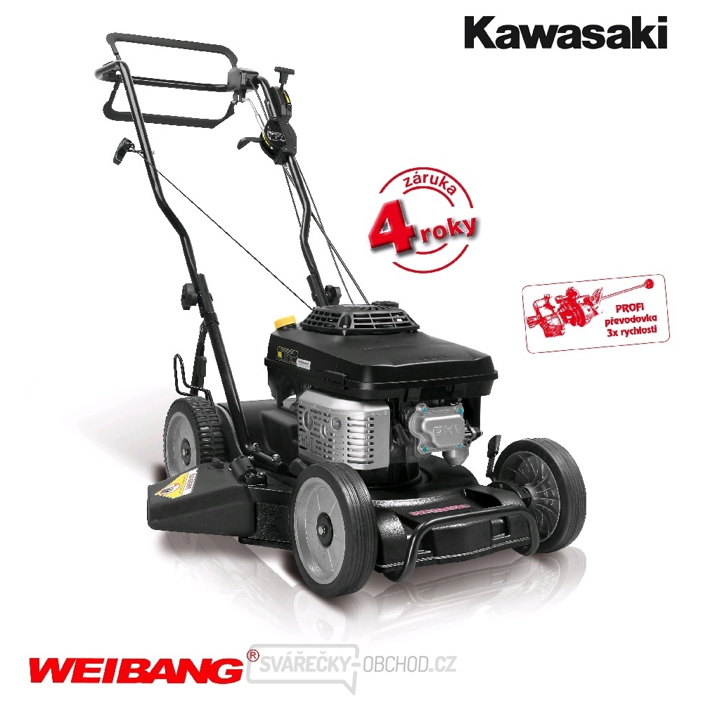 Benzínová sekačka s pojezdem Weibang WB 476 SK AL V-kawasaki