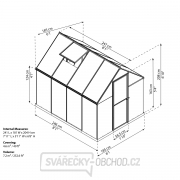 Polykarbonátový skleník Palram multiline 6x8 Náhled