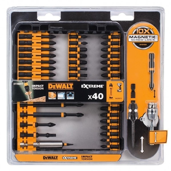 DT70601T 40dílná sada bitů PH a PZ DeWALT gallery main image