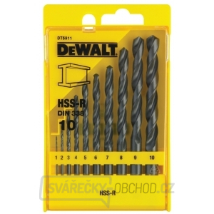 DT5911 Sada vrtáků do kovu HSS-R DeWALT - 10ks DT5911 Sada vrtáků do kovu HSS-R DeWALT - 10ks