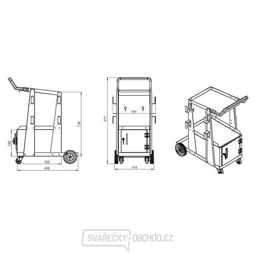 Vozík pro GeniMig 250 LCD