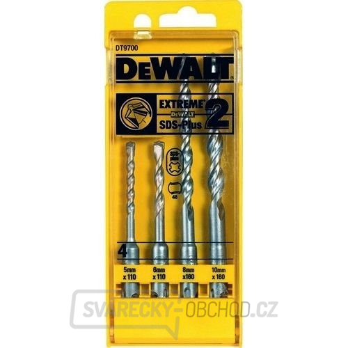 DT9700 4dílná sada vrtáků SDS plus DeWALT