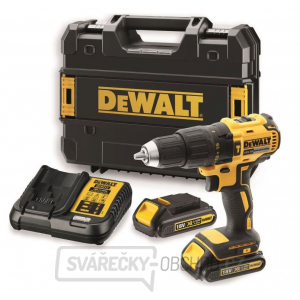 Aku bezuhlíková příklepová vrtačka/šroubovák DeWALT DCD778S2T 18V, 2x 1,5Ah + kufr