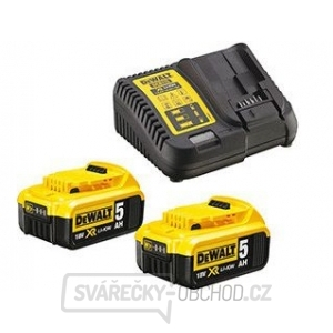 DCB115P2 - Sada nabíječky a baterií XR Li-Ion 18V 2x5,0 Ah DeWALT  gallery main image