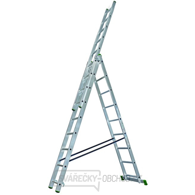 Žebřík trojdílný univerzální 3x11  310/455/645 cm  18,0kg