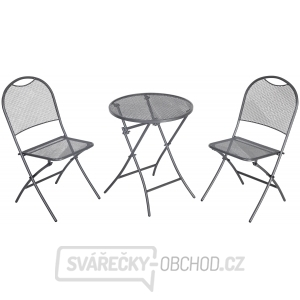 MWH Café Latte balkonový set 2x židle (55 x 46 x 89 cm) + 1x kulatý stůl (pr. 60 cm)