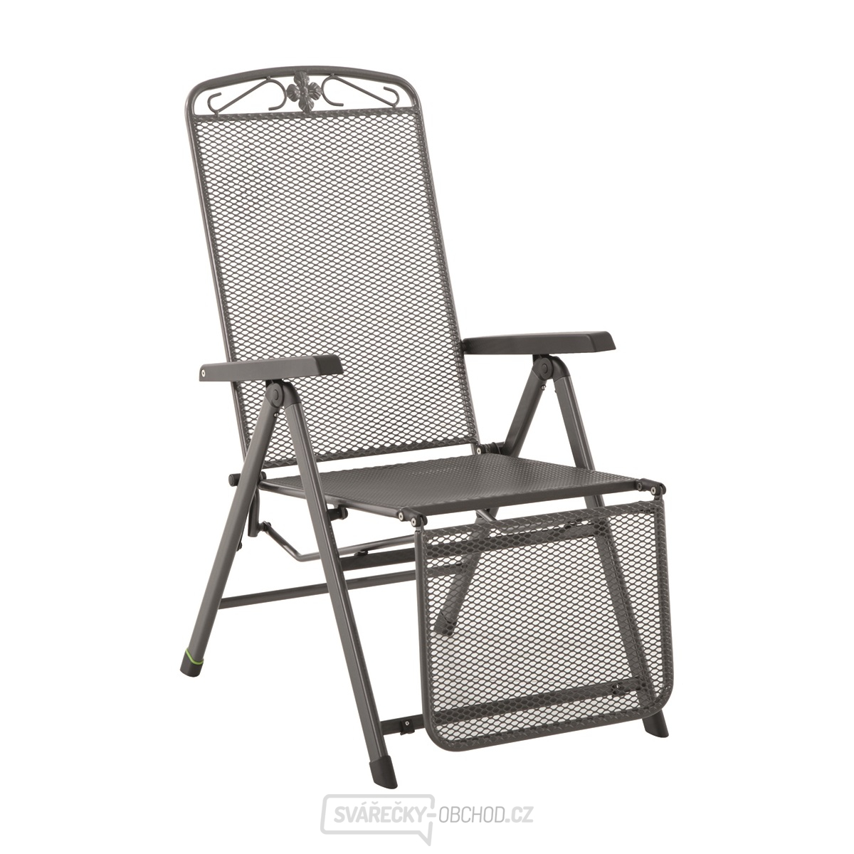 MWH Savoy polohovací s podnožkou polohovatelné křeslo z tahokovu (6 pozic) 72,5 x 58 x 110 cm