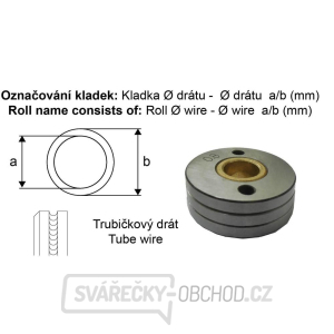 Podávací kladka 1.0-1.2 10/30 (Trubičkový drát)/1ks