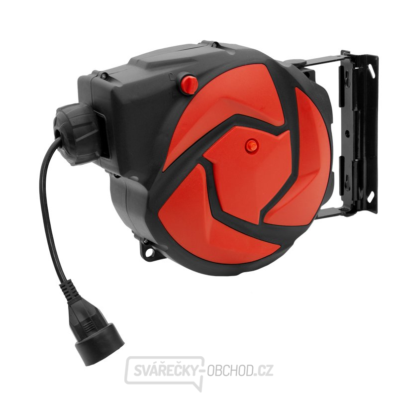 Automatický kabelový naviják / buben s el. kabelem 14 m a 1 zásuvkou C-14-1CZ Automatický kabelový naviják / buben s el. kabelem 14 m a 1 zásuvkou C-14-1CZ gallery main image