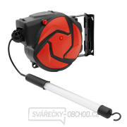 Automatický kabelový naviják / buben s el. kabelem 14 m a LED lampou C-14LEDCZ Automatický kabelový naviják / buben s el. kabelem 14 m a LED lampou C-14LEDCZ gallery main image