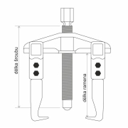 Sada univerzálních dvouramenných stahováků SN0220-2 Náhled