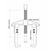 Univerzální tříramenný stahovák s posuvnými rameny SN0110/250 Náhled