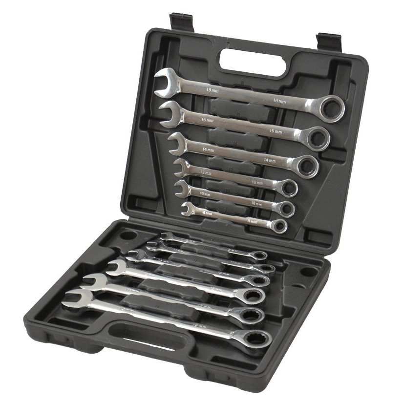 Genborx Sada očkoplochých ráčnových klíčů JTY-3003A 890000003003A