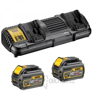 DCB132T2 - Dvojitá nabíječka + 2x aku 18V  6,0 Ah DeWALT FLEXVOLT