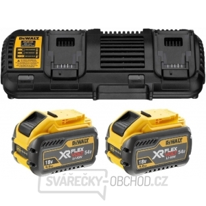 DCB132X2 - Dvojitá nabíječka + 2x aku 18V 9,0 Ah DeWALT FLEXVOLT