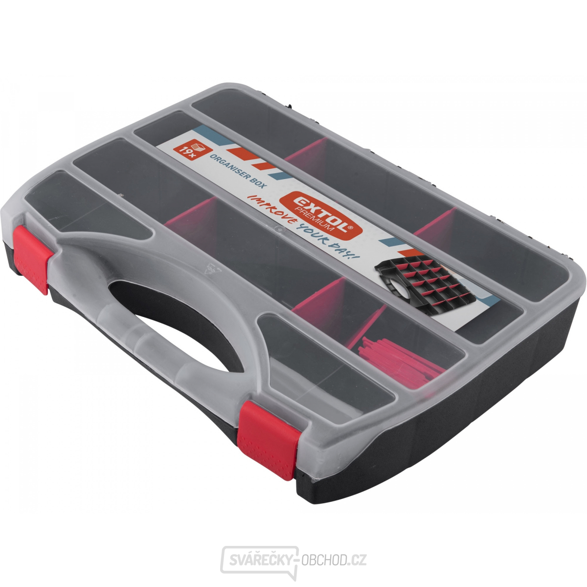 Organizér, 19 přihrádek, 368x271x67mm