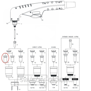 Dýza 0,9 30/40 A 100(bal.10) Dýza 0,9 30/40 A 100(bal.10) gallery main image