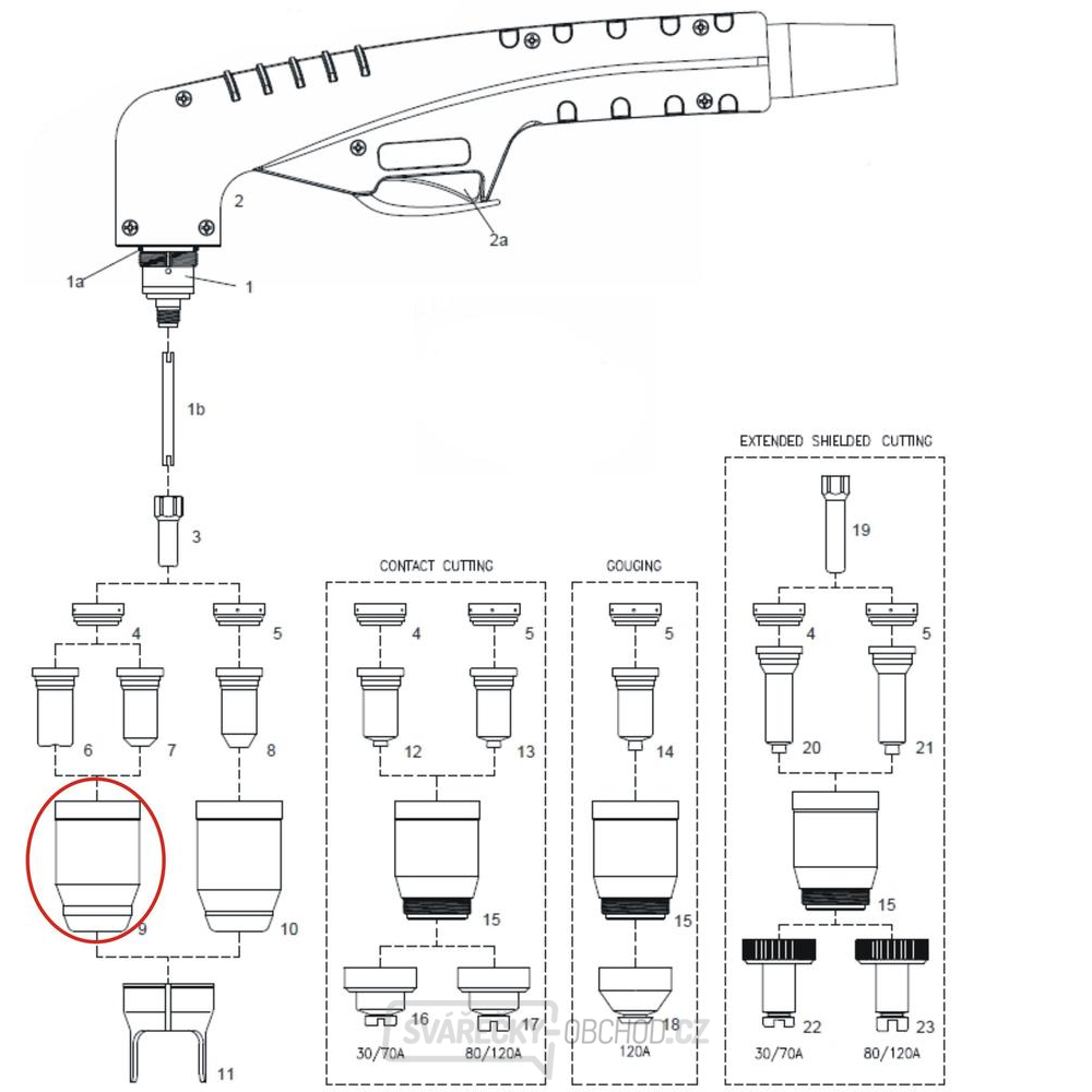 Hubice 30/70 A 100 Hubice 30/70 A 100 gallery main image