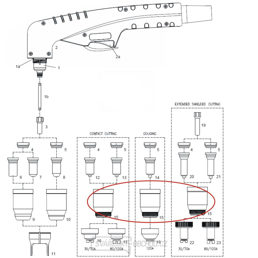 Hubice kontaktní 100 Hubice kontaktní 100 gallery main image