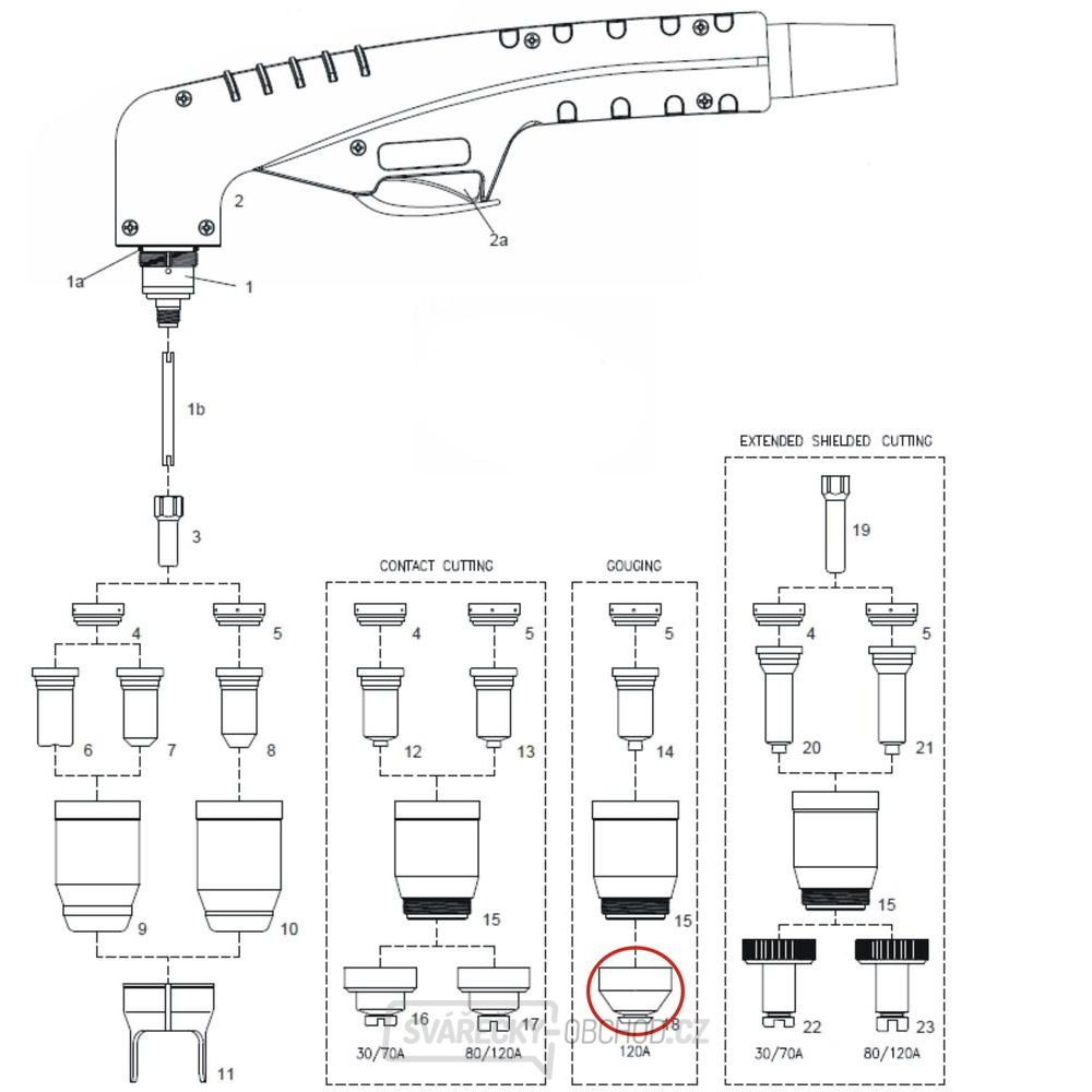 Hubice drážkovací 100 Hubice drážkovací 100 gallery main image
