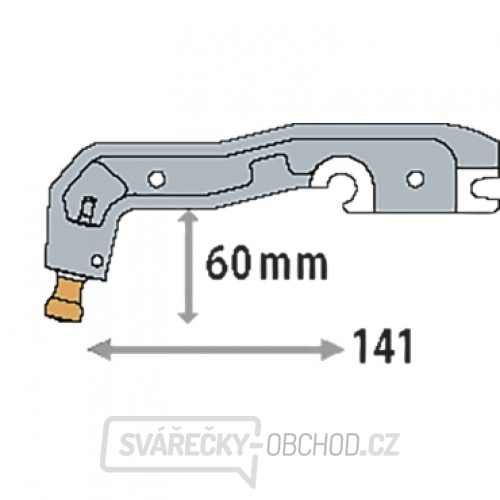 Rameno k pneumatickým bodovacím kleštím typ C6 - izolované