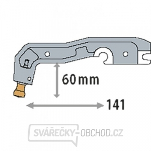 Rameno k pneumatickým bodovacím kleštím typ C6 - izolované