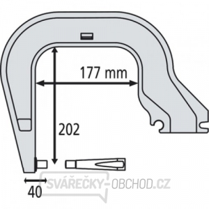 Rameno k pneumatickým bodovacím kleštím typ C8 Rameno k pneumatickým bodovacím kleštím typ C8 gallery main image
