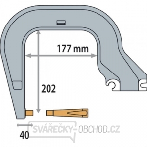 Rameno k pneumatickým bodovacím kleštím typ C8 - izolované Rameno k pneumatickým bodovacím kleštím typ C8 - izolované gallery main image