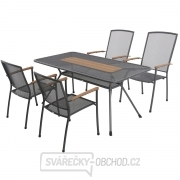 MWH Masao 4+ sestava nábytku z tahokovu (4x stoh. židle Masao, 1x stůl Tavio 160) gallery main image