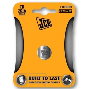 JCB knoflíková lithiová baterie CR2016, blistr 1 ks
