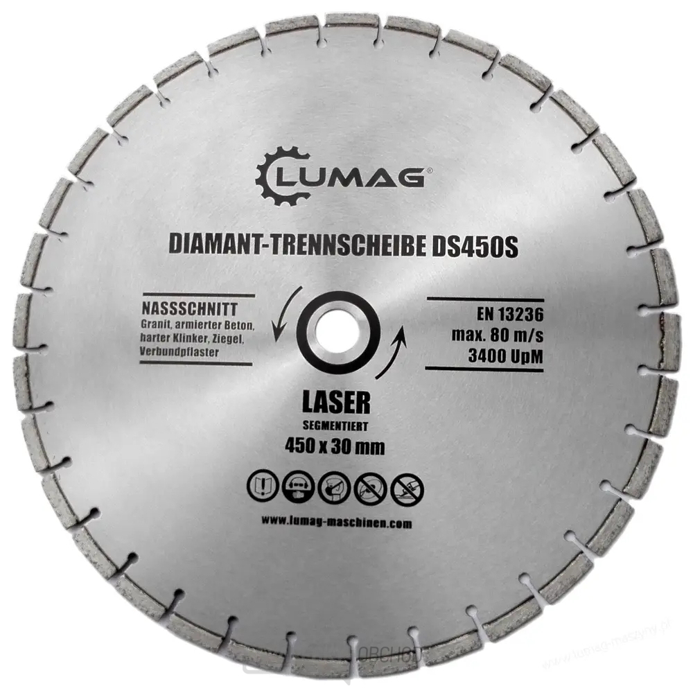 Diamantový řezný kotouč Lumag DS450S Segment
