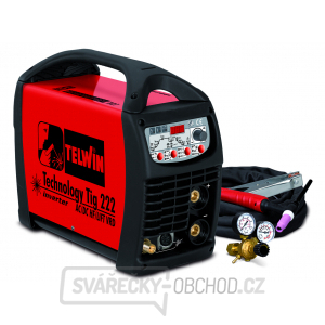Svářečka TIG AC/DC - Technology TIG 222 AC/DC - HF/LIFT VRD Telwin Svářečka TIG AC/DC - Technology TIG 222 AC/DC - HF/LIFT VRD Telwin