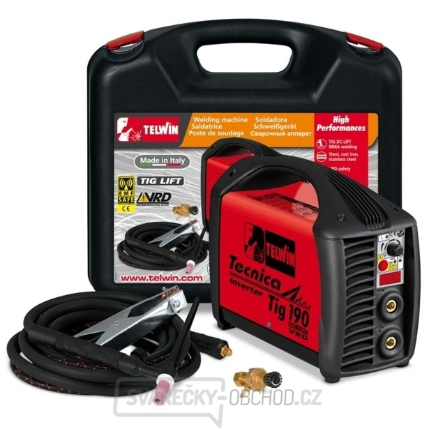 Svařovací invertor - Tecnica 190 DC-LIFT VRD MMA Telwin s kabely
