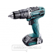 Aku vrtací šroubovák s příklepem EXTOL Industrial 18V Li-ion, 4 pólový motor, 2000mAh Aku vrtací šroubovák s příklepem EXTOL Industrial 18V Li-ion, 4 pólový motor, 2000mAh gallery main image