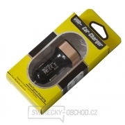 Nabíječka do auta HC-C04 2×USB, černá Náhled