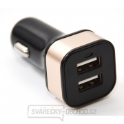 Nabíječka do auta HC-C04 2×USB, černá gallery main image