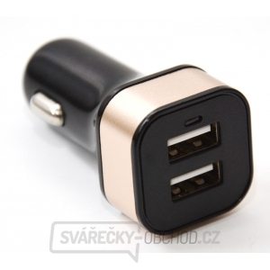 Nabíječka do auta HC-C04 2×USB, černá