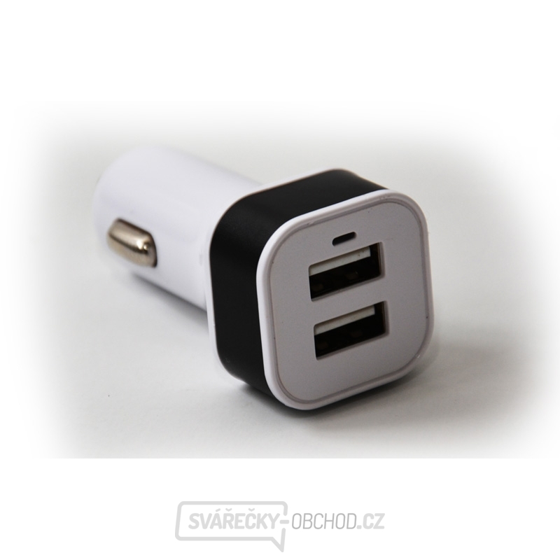 Nabíječka do auta HC-C04 2×USB, bílá