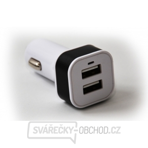 Nabíječka do auta HC-C04 2×USB, bílá