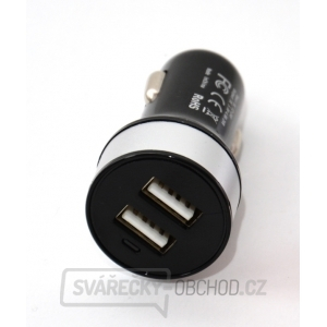 Nabíječka do auta HC-C27 2×USB, černá