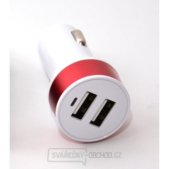 Nabíječka do auta HC-C27 2×USB, bílá