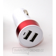 Nabíječka do auta HC-C27 2×USB, bílá gallery main image