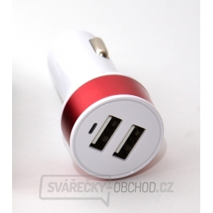 Nabíječka do auta HC-C27 2×USB, bílá gallery main image