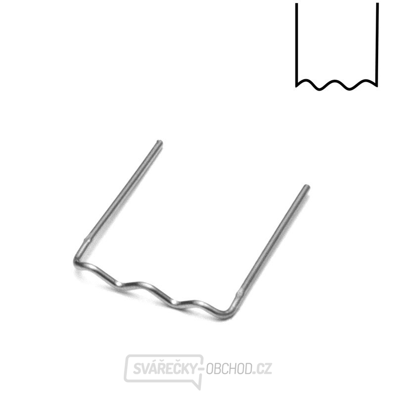 PU6 - sada 100 ks sponky tvaru U z nerezové oceli, Ø 0,6 mm