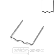 PU6 - sada 100 ks sponky tvaru U z nerezové oceli, Ø 0,6 mm PU6 - sada 100 ks sponky tvaru U z nerezové oceli, Ø 0,6 mm gallery main image