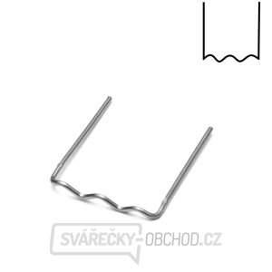 PU6 - sada 100 ks sponky tvaru U z nerezové oceli, Ø 0,6 mm PU6 - sada 100 ks sponky tvaru U z nerezové oceli, Ø 0,6 mm gallery main image