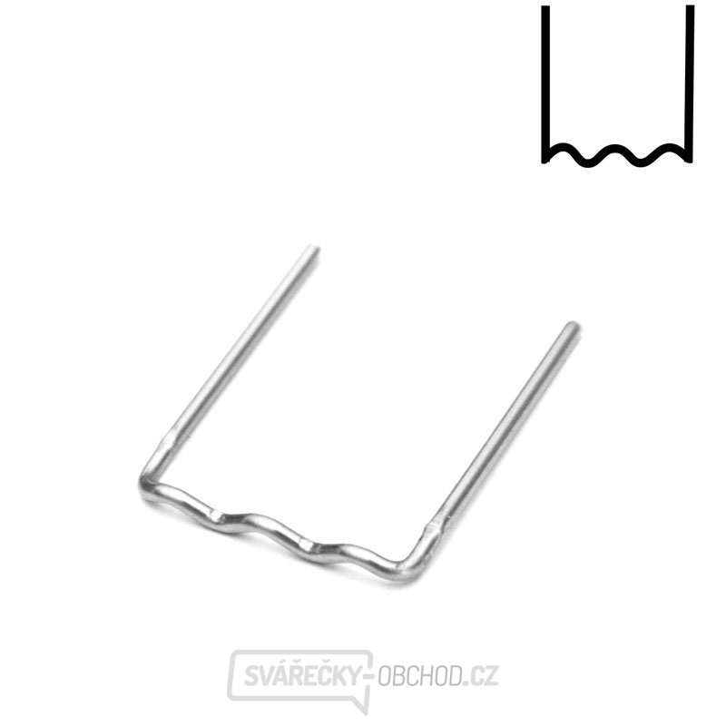 PU8 - sada 100 ks sponky tvaru U z nerezové oceli, Ø 0,8 mm